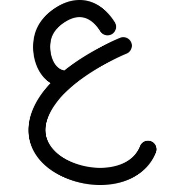 c harfi vektör illüstrasyonu