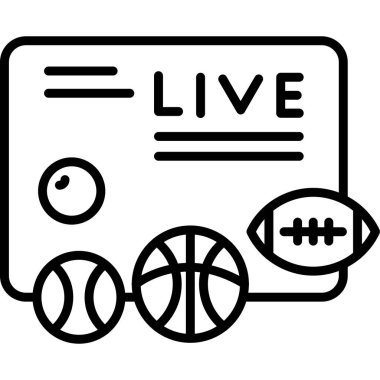 canlı spor simgesi, vektör biçimi