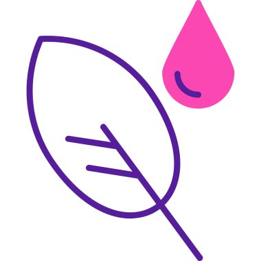 Yaprak ağ simgesi basit