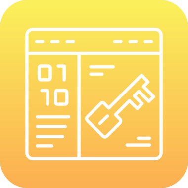 tarayıcı simgesi vektör illüstrasyonu