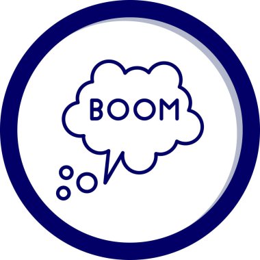 Yazılı bir konuşma baloncuğunun vektör çizimi