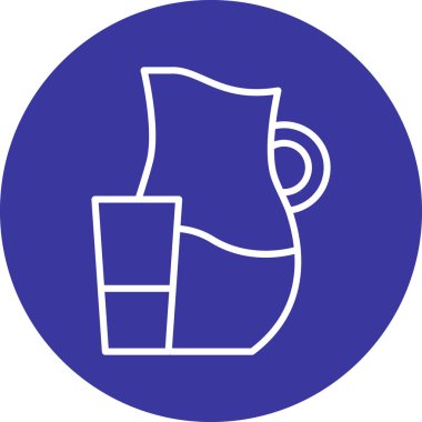 içecek kabı ikonu vektör illüstrasyonu