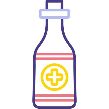 Şişe. Web simgesi basit illüstrasyon