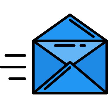 ileti ikonu vektör illüstrasyonu