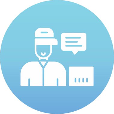 Müşteri servisi. Basit resimleme