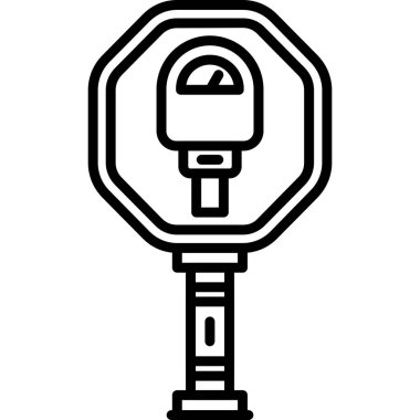 Araba anahtar simgesi, vektör çizim