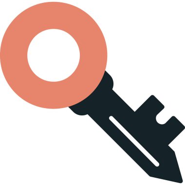 Anahtar Vektörü Şekil Simgesi Tasarımı