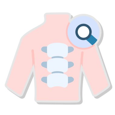 Erkek doktor simgesi, basit vektör illüstrasyonu