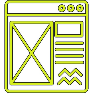 tarayıcı arayüzü tasarım simgesi