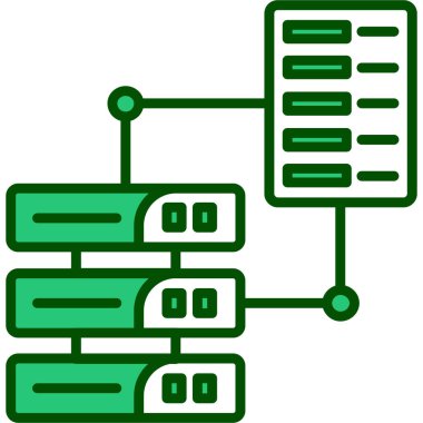 sunucu merkezi simgesi ana hat biçiminde