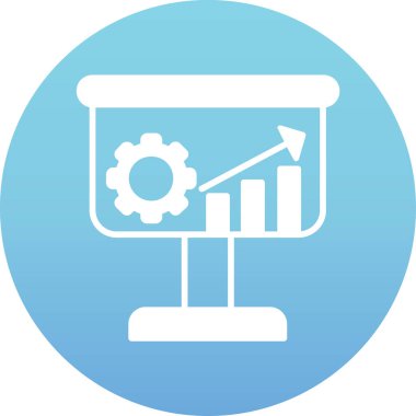 İş grafiği Web simgesi.