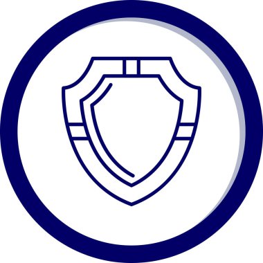 kalkan simgesi, vektör illüstrasyonu