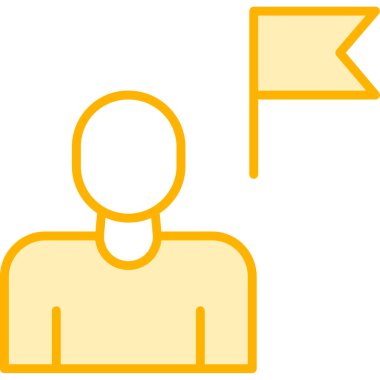 trend düz biçimli vektör avatar simgesi