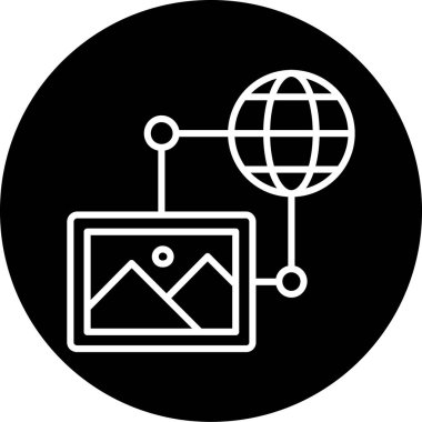 seo modern simgesinin vektör illüstrasyonu