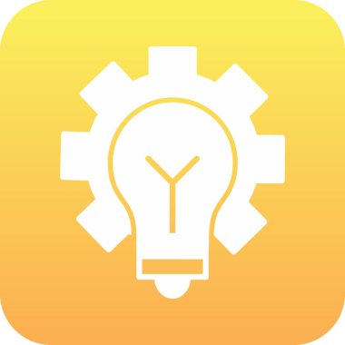 Ampul simgesinin vektör illüstrasyonu