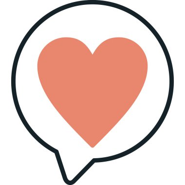 kalp aşk balonu simgesi