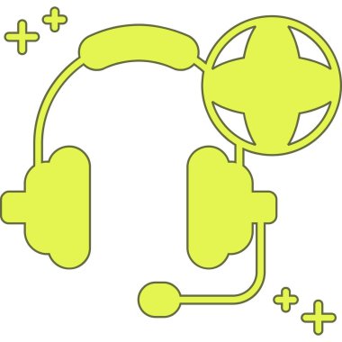 kulaklık simgesi vektör illüstrasyonu