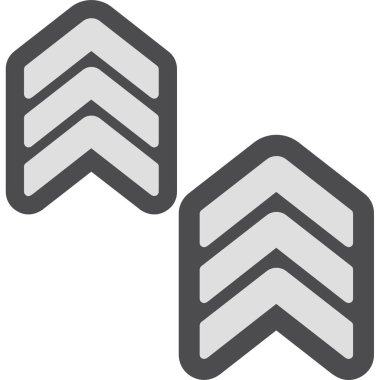 Modern b 'nin vektör illüstrasyonu askeri simge eksikliği