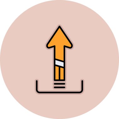 Ok. Web simgesi basit illüstrasyon