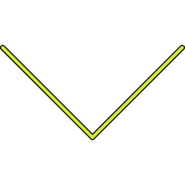 Boş işaretin sarı çizgisi.