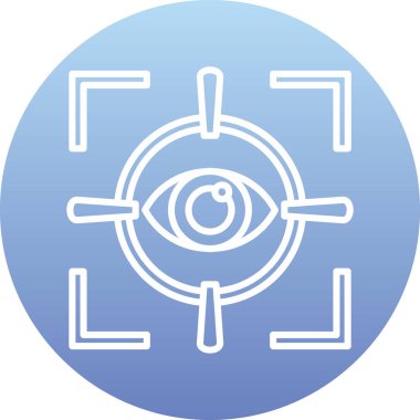 Göz simgesi vektör illüstrasyonu