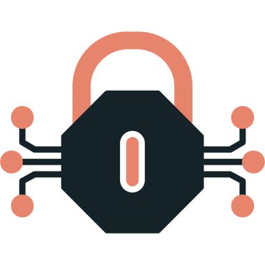 kilit simgesi, vektör illüstrasyonu