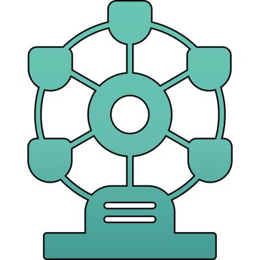 fan simgesi vektör illüstrasyonu