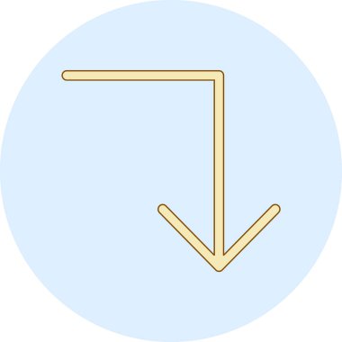 ok simgesi, vektör illüstrasyonu