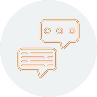 Konuşma balonu. Basit resimleme