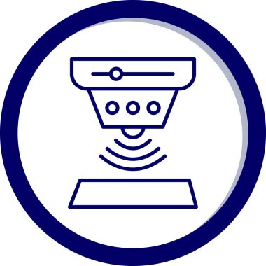 Uydu Çanağı. Web simgesi basit illüstrasyon