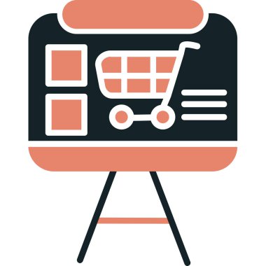 Bir tramvay simgesinin vektör çizimi