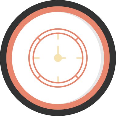 Saat simgesinin vektör illüstrasyonu