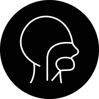 Burun Ağı simgesi basit vektör illüstrasyonu