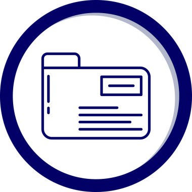 Belge simgesinin vektör illüstrasyonu