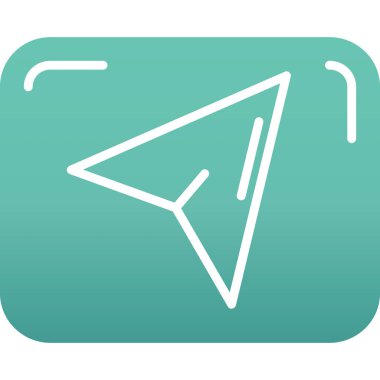 ok simgesi, basit vektör illüstrasyonu