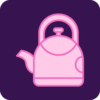 Çaydanlığın vektör illüstrasyonu