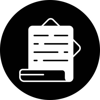 belge simgesi vektör illüstrasyonu