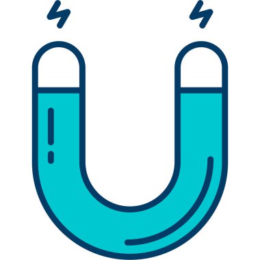 Magnet simgesinin vektör illüstrasyonu