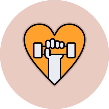 el kaldırma çember içinde kalp