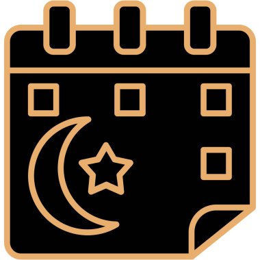 Bir gece uydusunun vektör çizimi