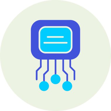 devre kartı simgesi vektör illüstrasyonu