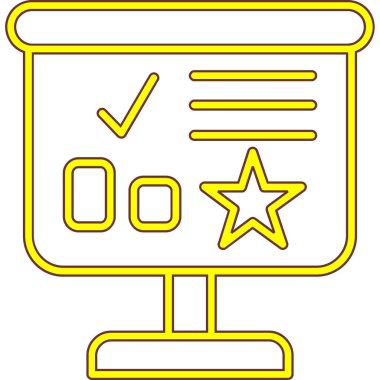 kontrol listesi simgesi, vektör illüstrasyonu