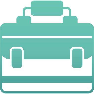 Modern bir valizin vektör çizimi