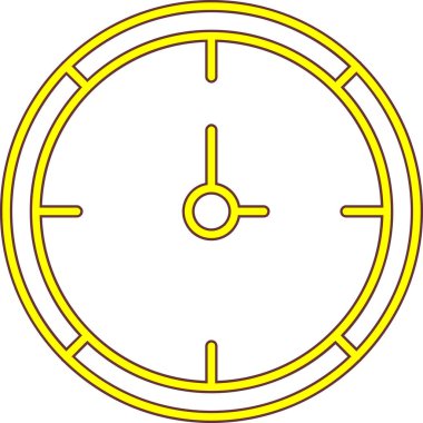 Saat simgesi, basit tasarım