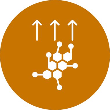 Molekül simgesi vektör illüstrasyonu