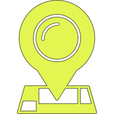 konumu PIN vektör çizim