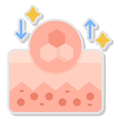 Ay Ağı simgesi basit illüstrasyon