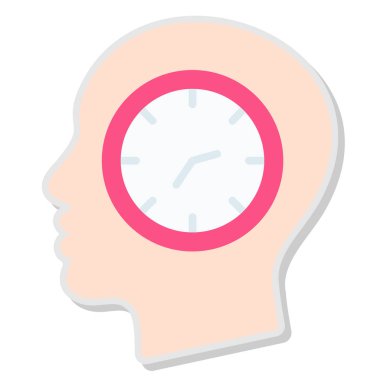 Saat. Web simgesi basit illüstrasyon