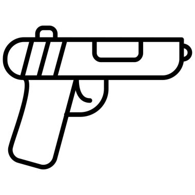 silah simgesi vektör illüstrasyonu