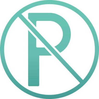 Park işaretinin vektör çizimi